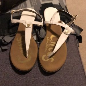 Circus by Sam Edelman white sandals size 8m.